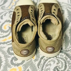 UGG Australia Chestnut Gold Suede Low Top Sneaker
